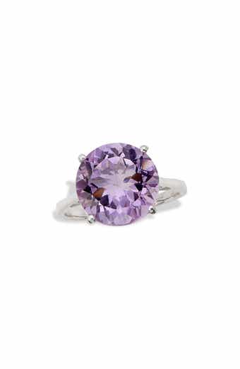 SAVVY CIE JEWELS Semiprecious Stone Solitaire Ring