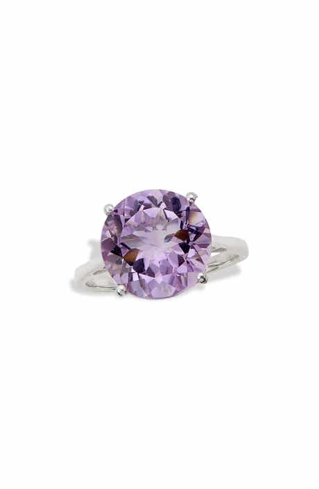 SAVVY CIE JEWELS Semiprecious Stone Solitaire Ring