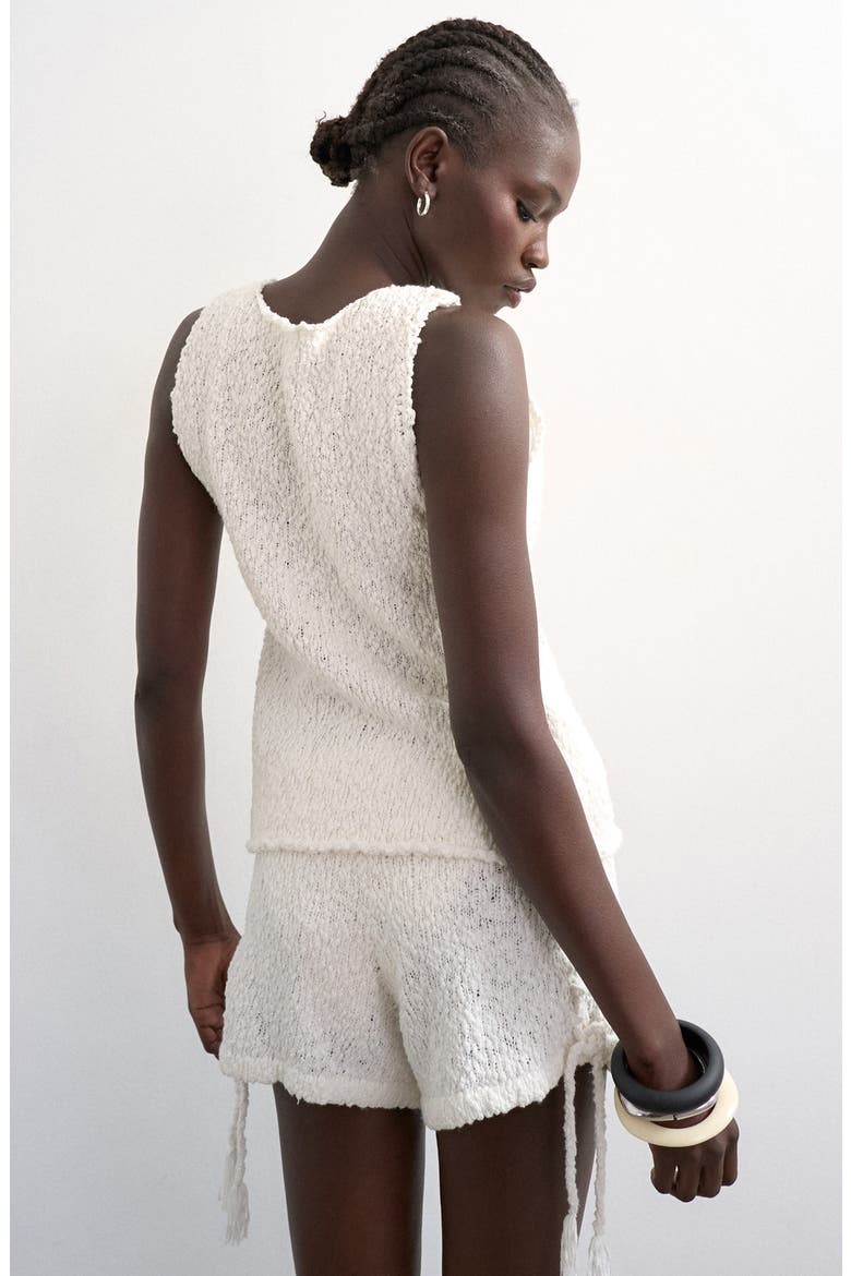 Knitted Pointelle Vest, Alternate, color, IVORY