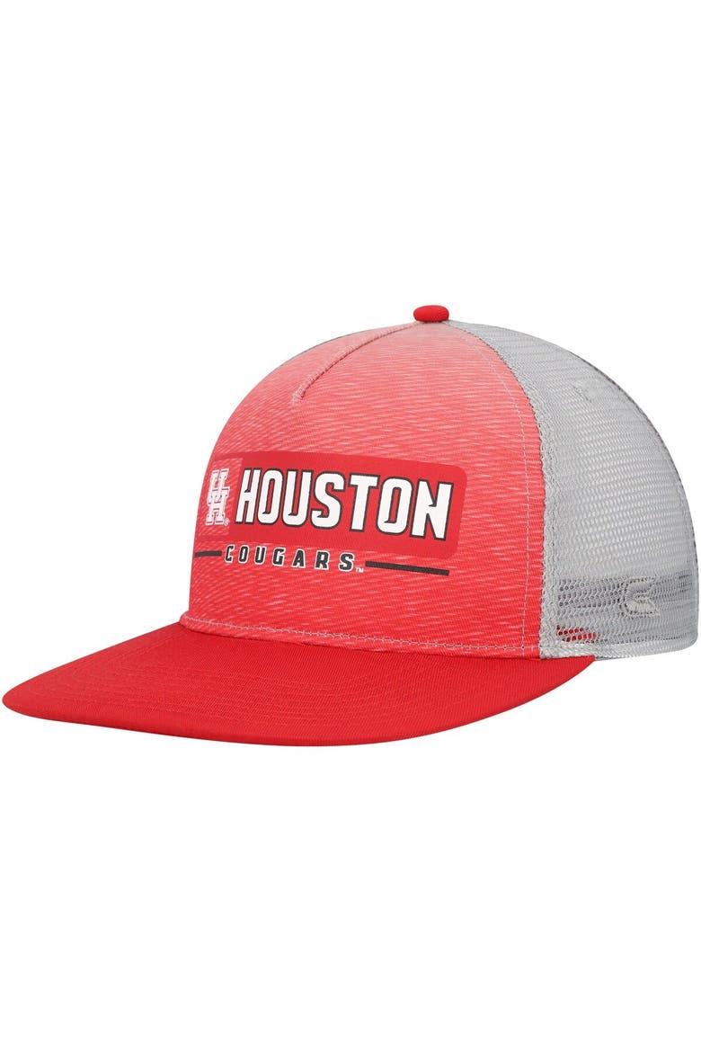 Men's Colosseum  Red/Gray Houston Cougars Snapback Hat, Main, color, Red