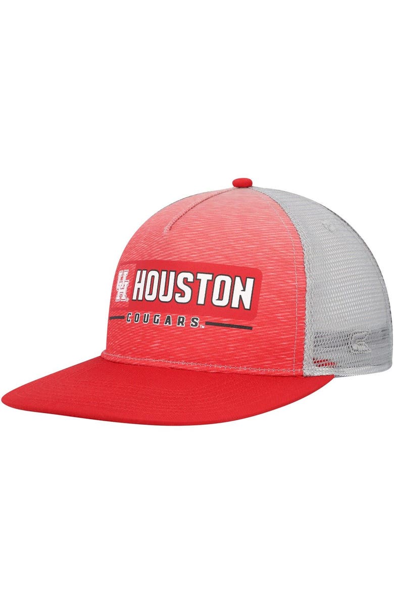 COLOSSEUM Men's Colosseum  Red/Gray Houston Cougars Snapback Hat, Main, color, Red