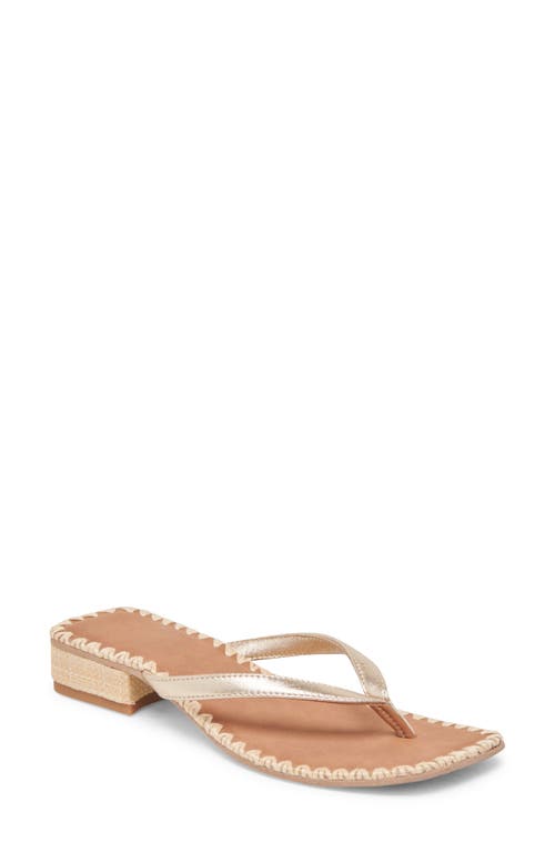 Dolce Vita Barty Flip Flop In Gold