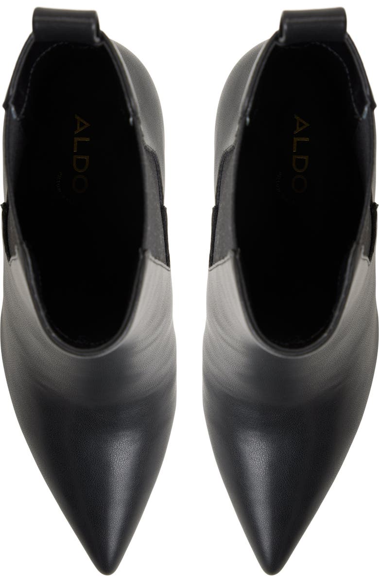 ALDO Liora Pointed Toe Chelsea Boot, Alternate, color, Black