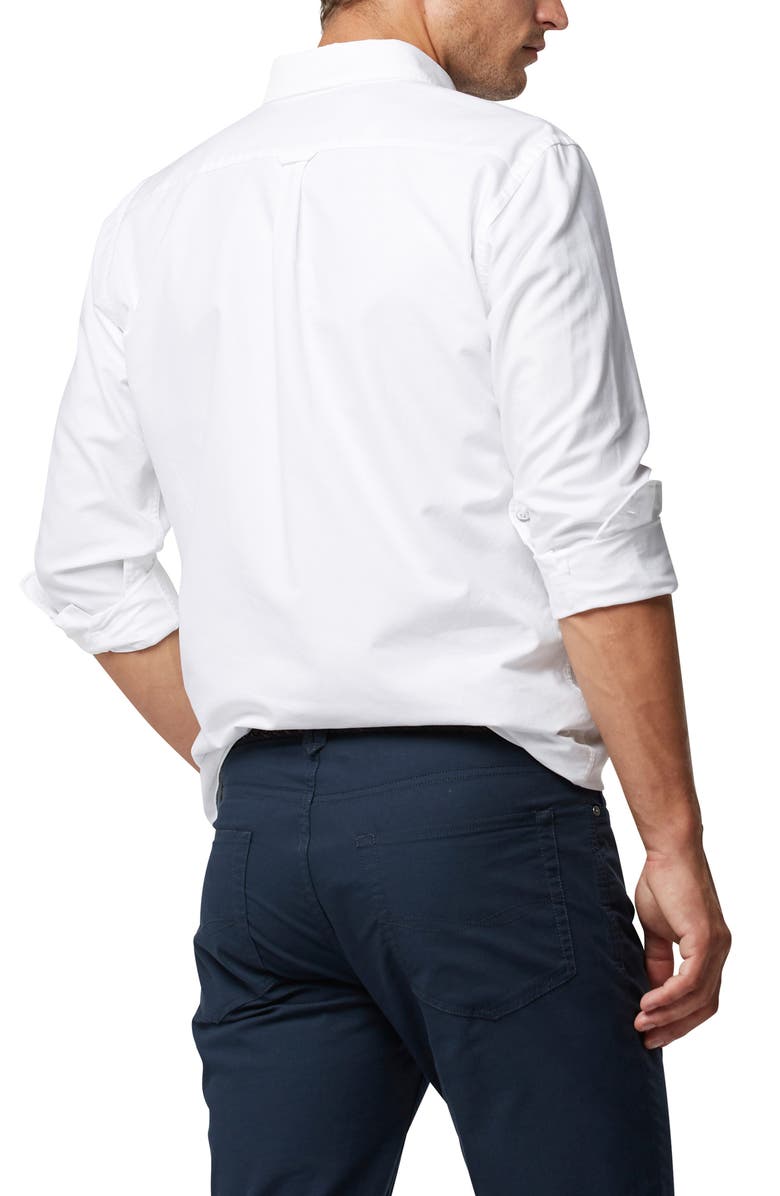 Rodd & Gunn North Island Solid Button-Down Shirt, Alternate, color, Snow