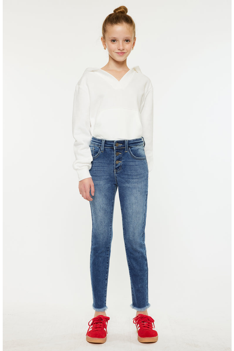 Marinette High Rise Ankle Skinny Jeans, Main, color, Medium Wash