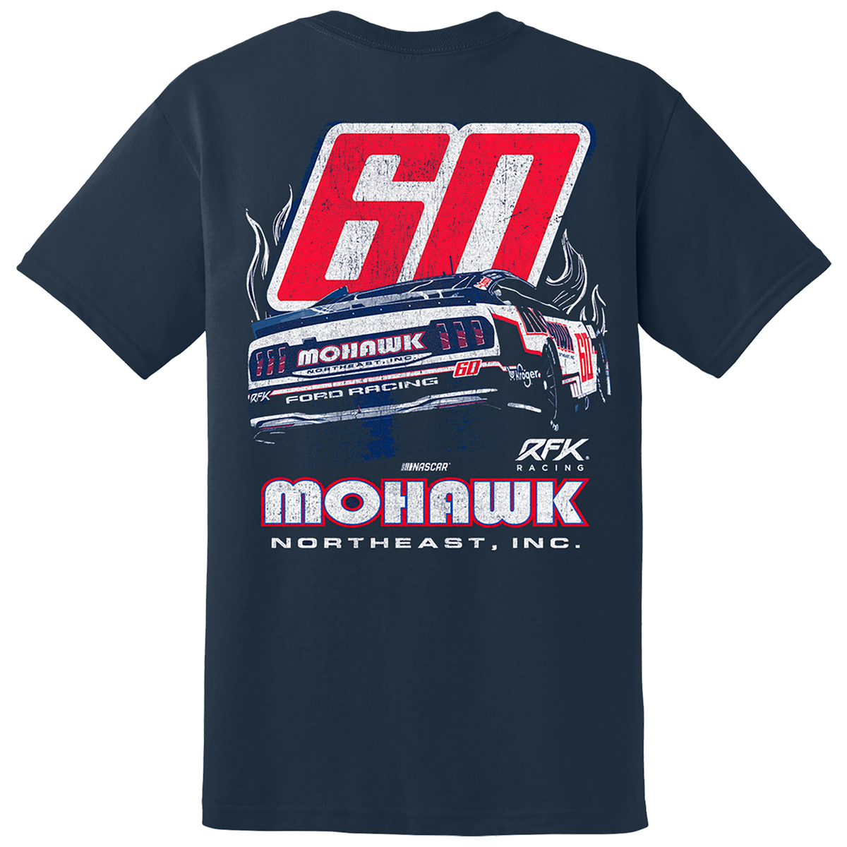 RFK Racing Men's RFK Racing Navy Ryan Preece Mohawk Northeast T-Shirt ...