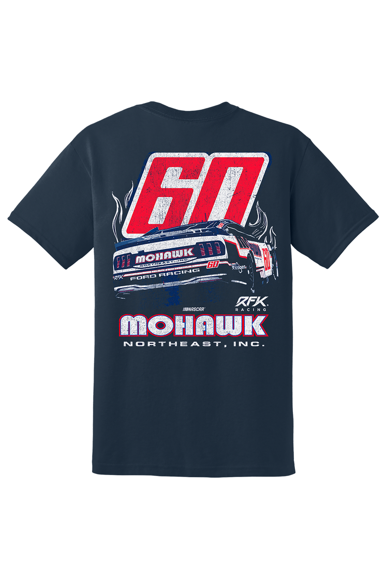 Men's RFK Racing Navy Ryan Preece Mohawk Northeast T-Shirt, Alternate, color, Navy
