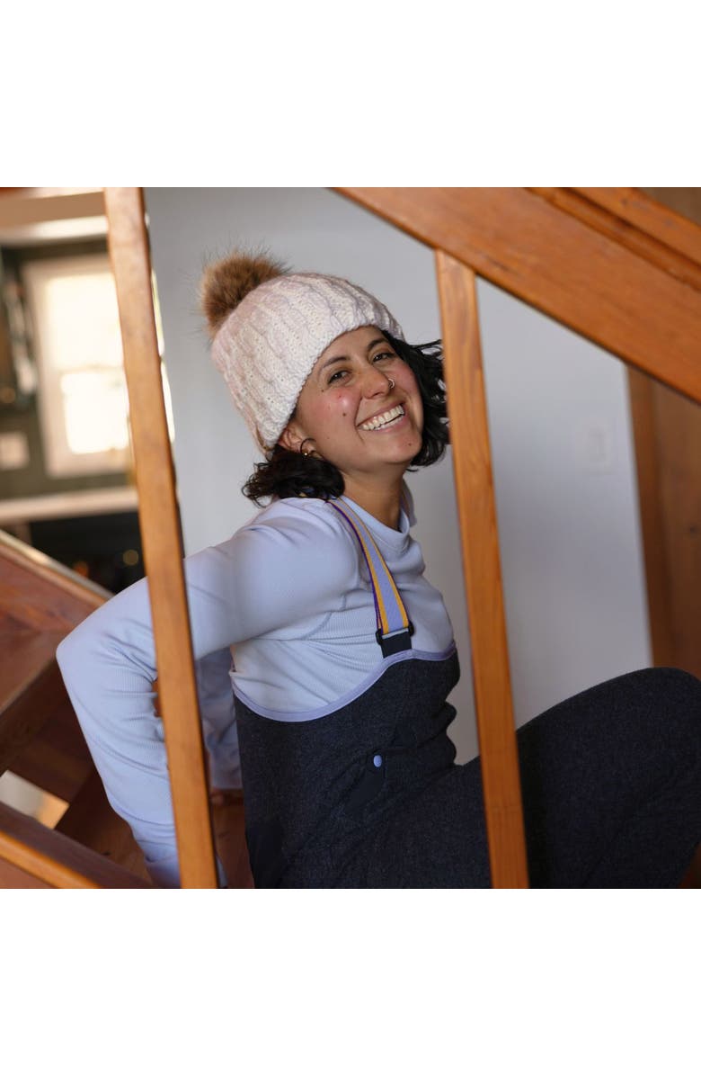 Turtle Fur Fifi Wool Pom Beanie, Alternate, color, White