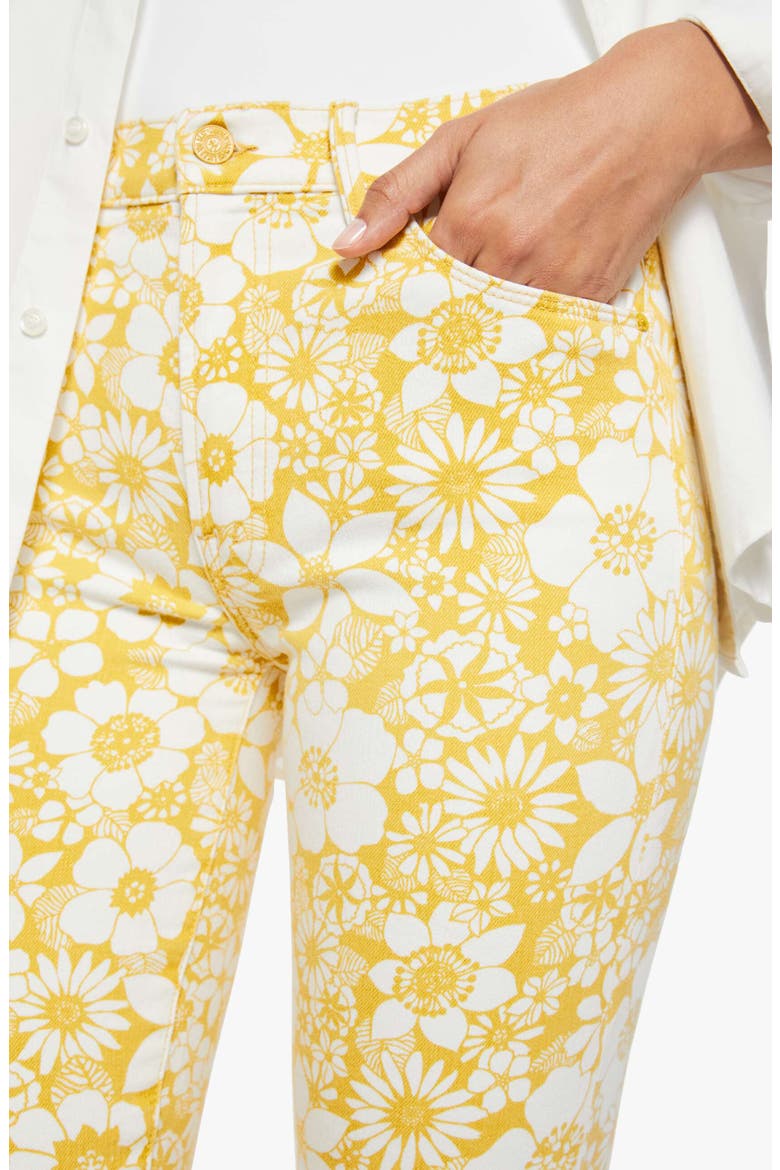 The Stunner Zip Bunny Snip Floral Capri Jeans, Alternate, color, FLORAL NOTES