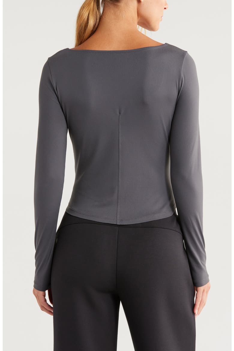 Contour Seam Knit Top, Alternate, color, GREY FORGED