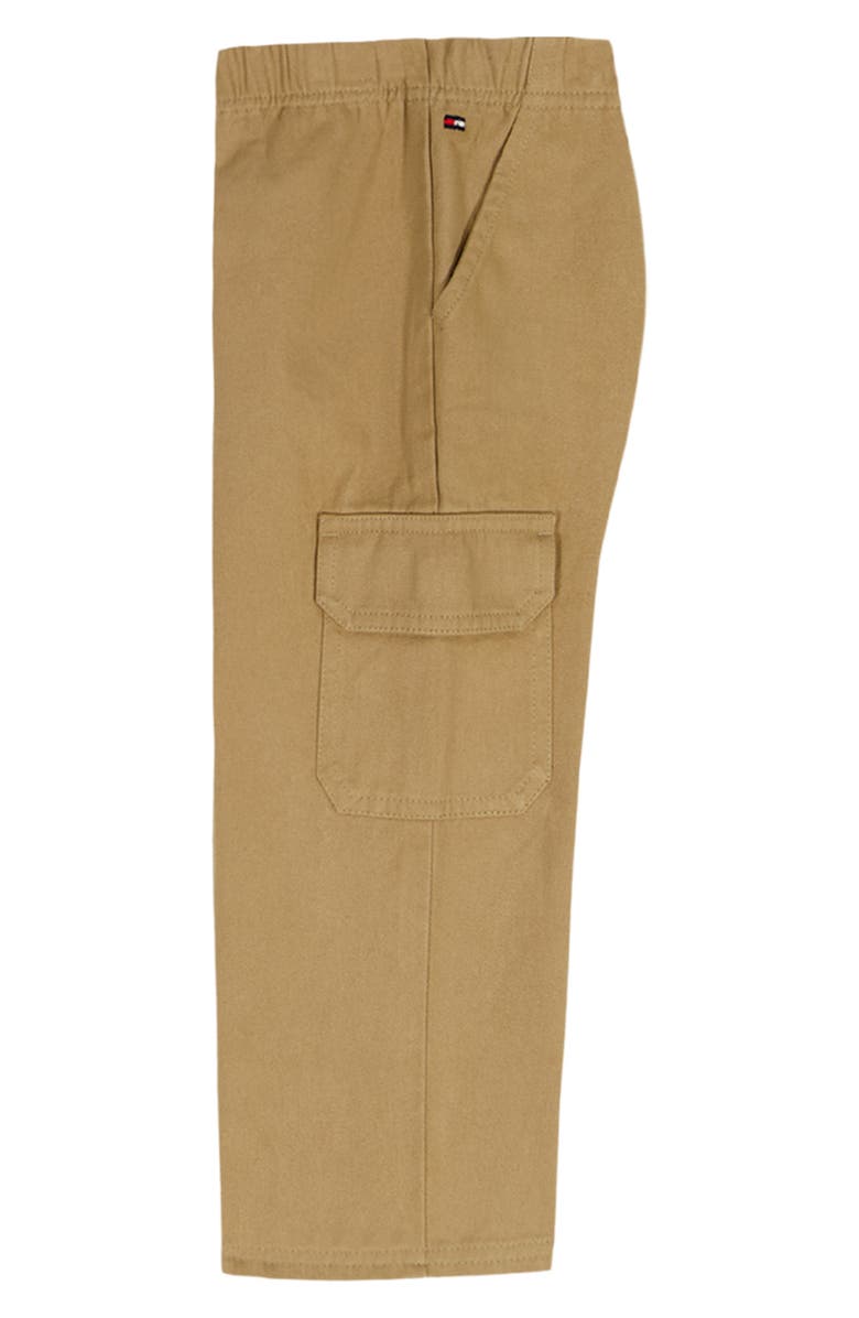 Tommy Hilfiger Long Sleeve Bodysuit & Cargo Pants, Alternate, color, Red