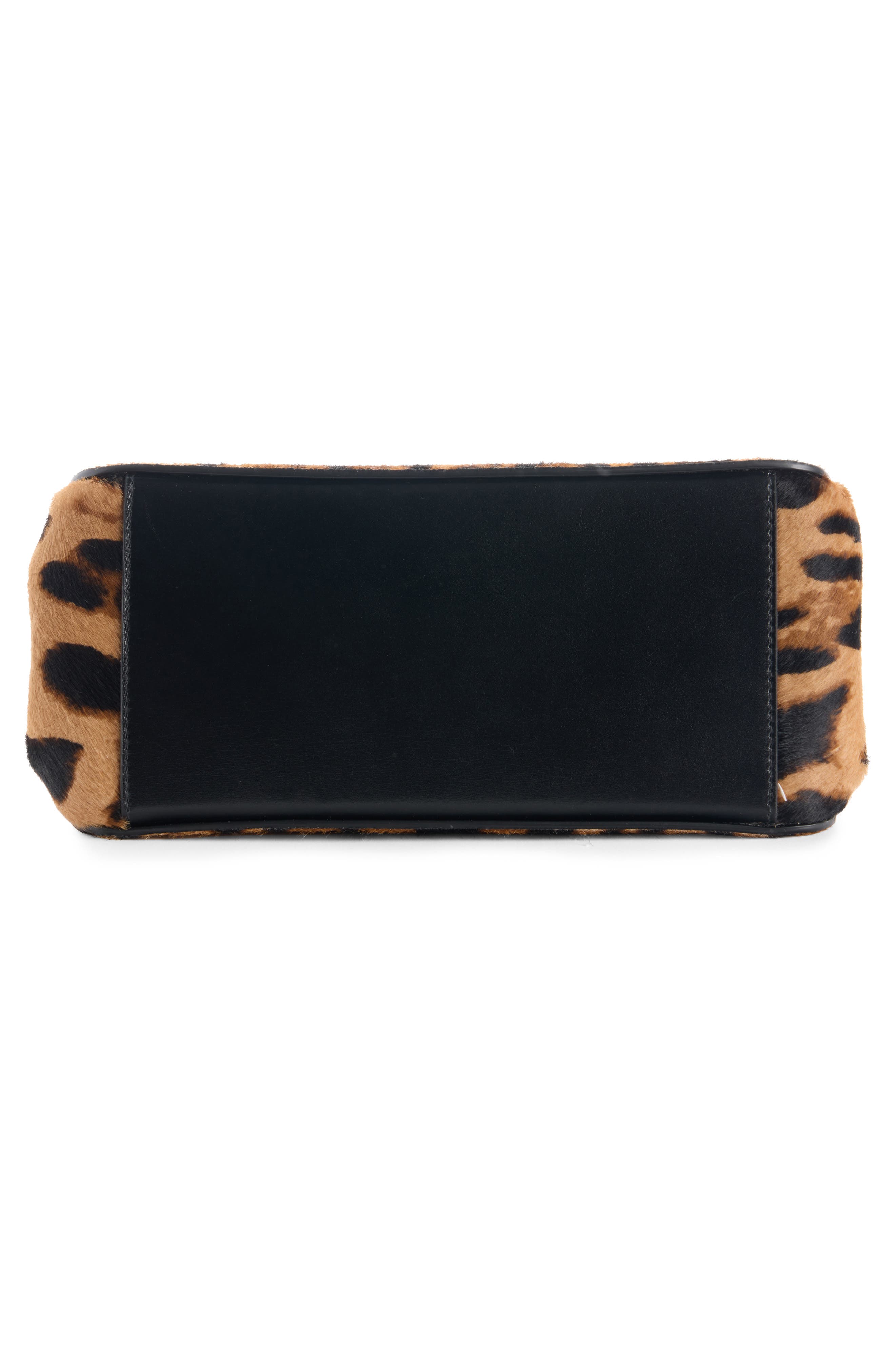 Givenchy Mini Pinch Genuine Calf Hair Top Handle Bag, Alternate, color, 007-Black/ Beige