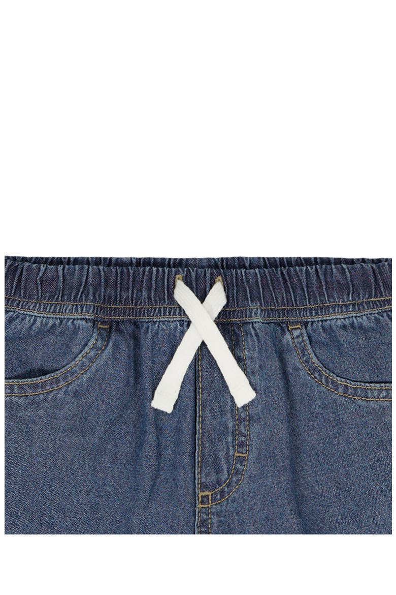Kids' Logo T-Shirt & Denim Shorts Set, Alternate, color, GREY MULTI