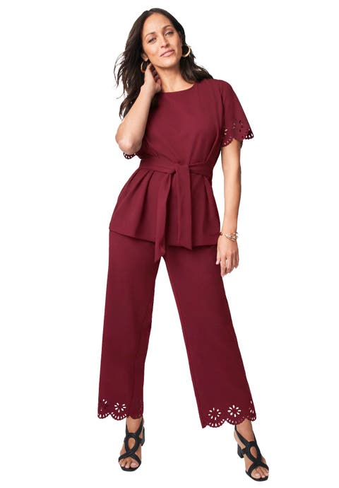 Stretch Knit Crepe Laser Cut Set (plus)