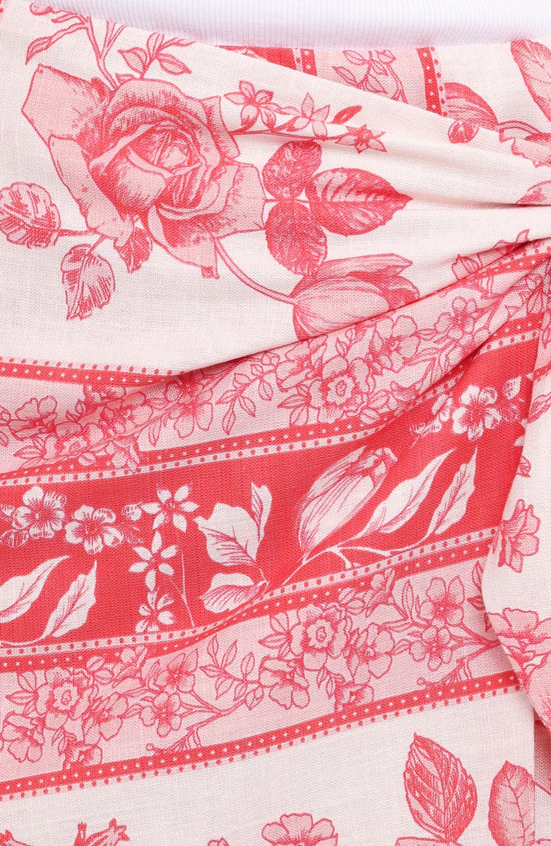 Petal & Pup Calypso Faux Wrap Miniskirt, Alternate, color, 