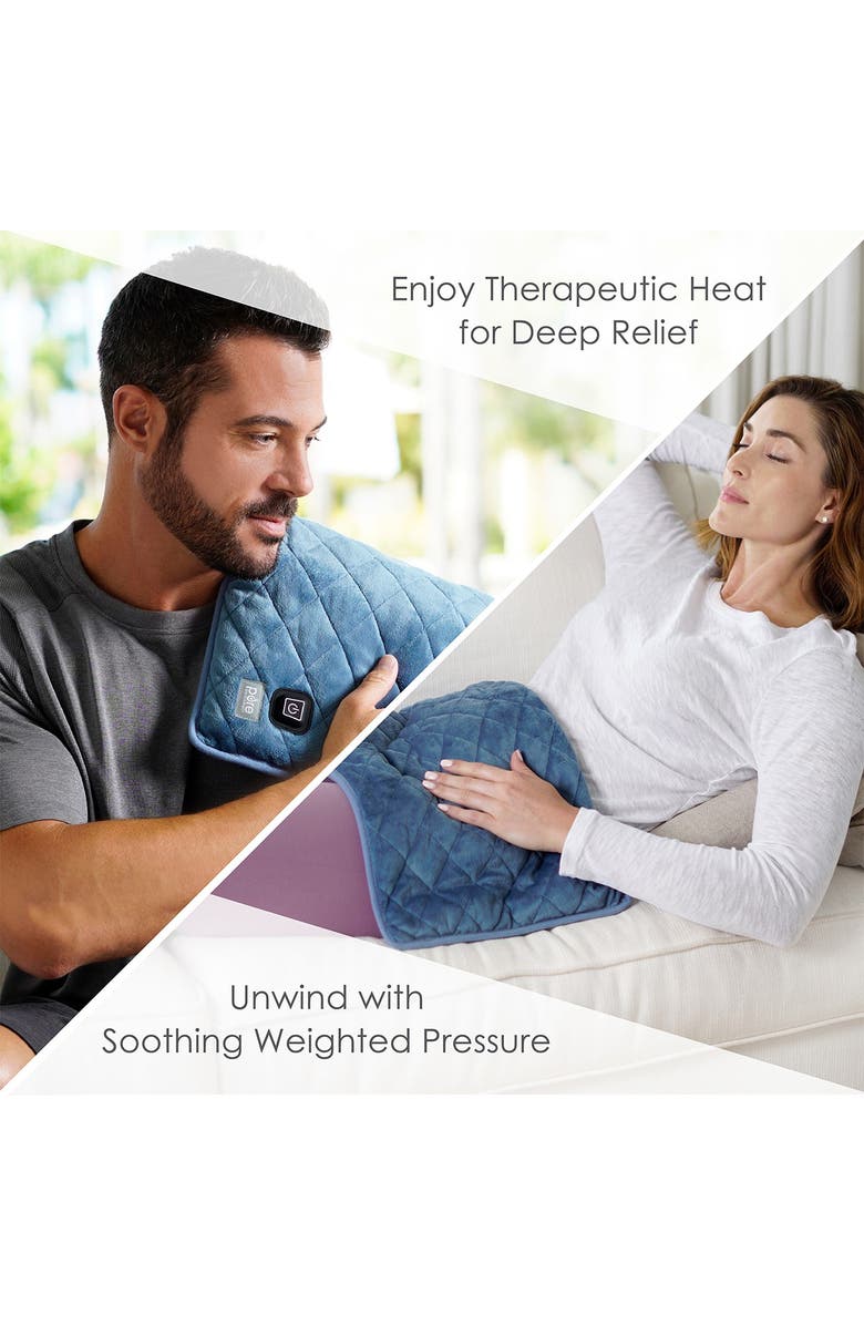 PURE ENRICHMENT Weighted Warmth Lap Pad, Alternate, color, Navy