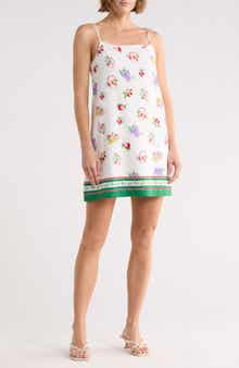 WAYF Cami Linen Blend Minidress