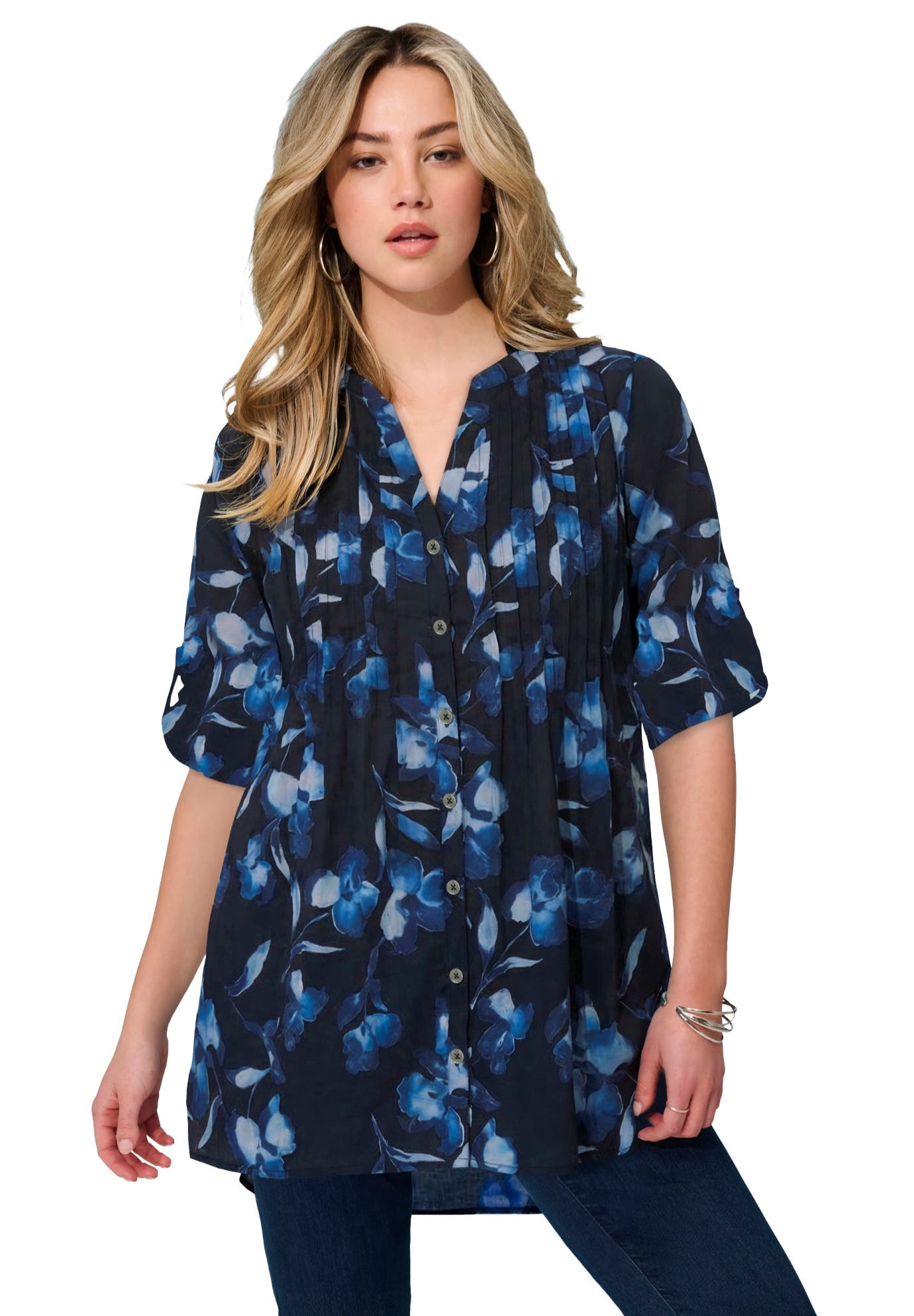 NAVY IRIS FLORAL