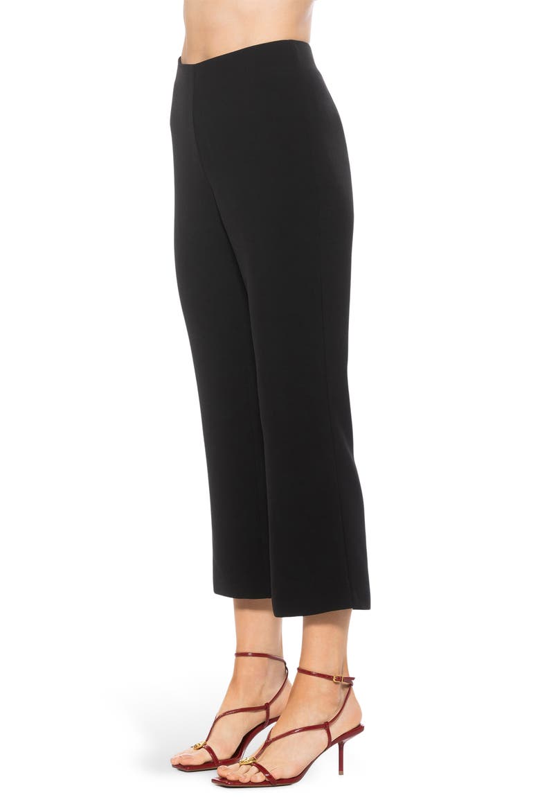Quinn Flared Cropped Pants, Alternate, color, BLACK