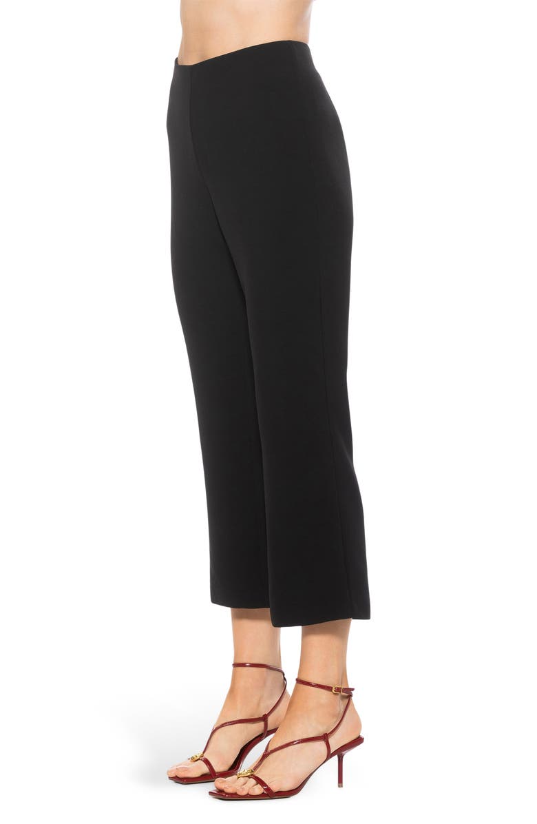 Alexia Admor Quinn Flared Cropped Pants, Alternate, color, Black