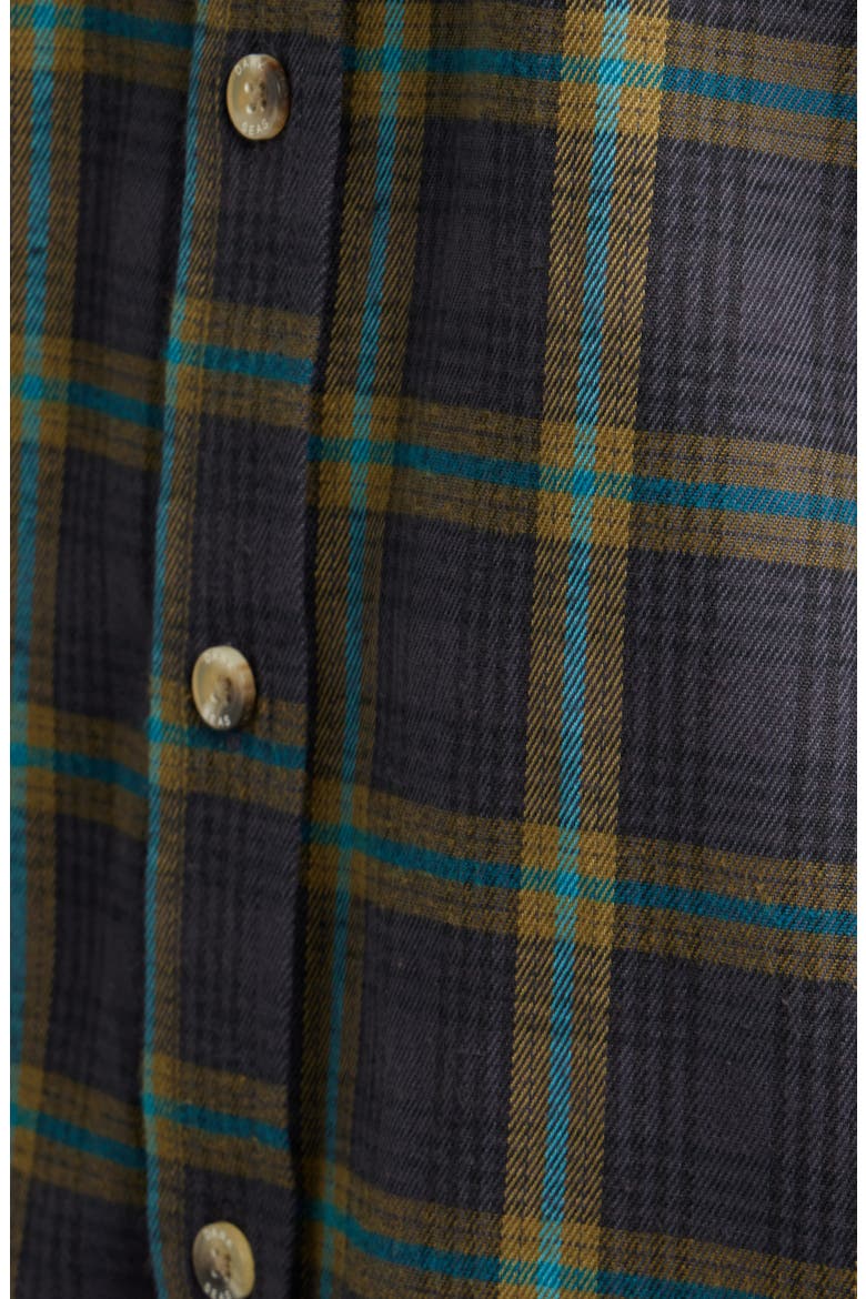 Garrison Cotton Blend Button-Up Shirt, Alternate, color, BLACK