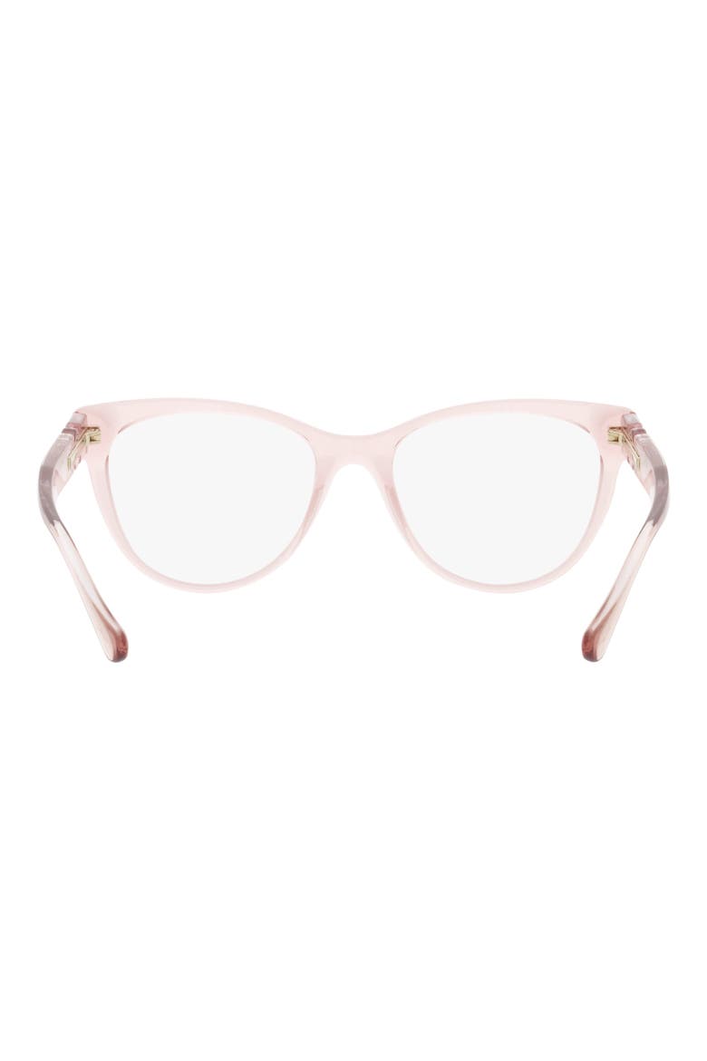 53mm Cat Eye Optical Glasses, Alternate, color, TRANS PINK