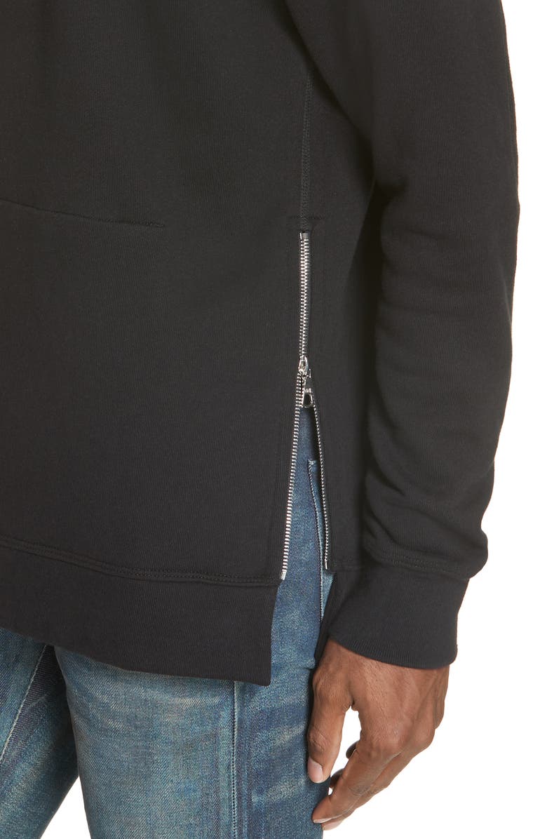 John Elliott Villain Slim Fit Fleece Hoodie, Alternate, color, 