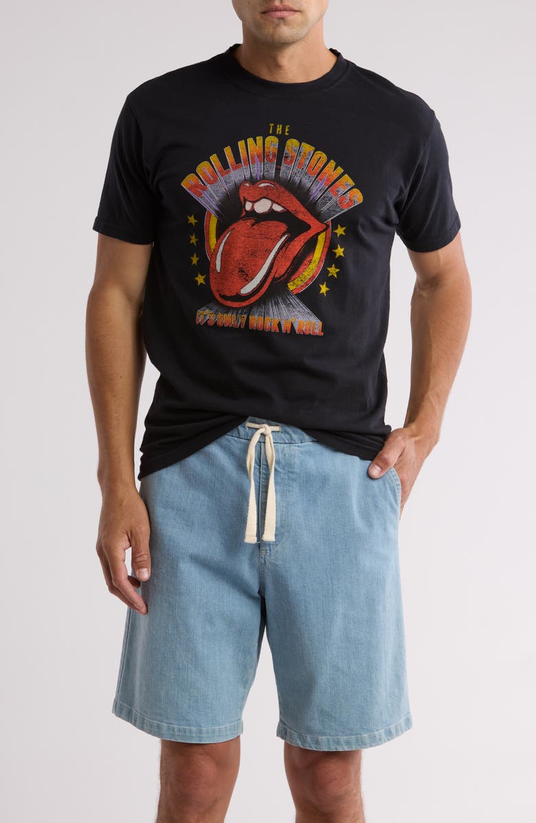 American Needle Rolling Stones Cotton Graphic T-Shirt, Main, color, Black