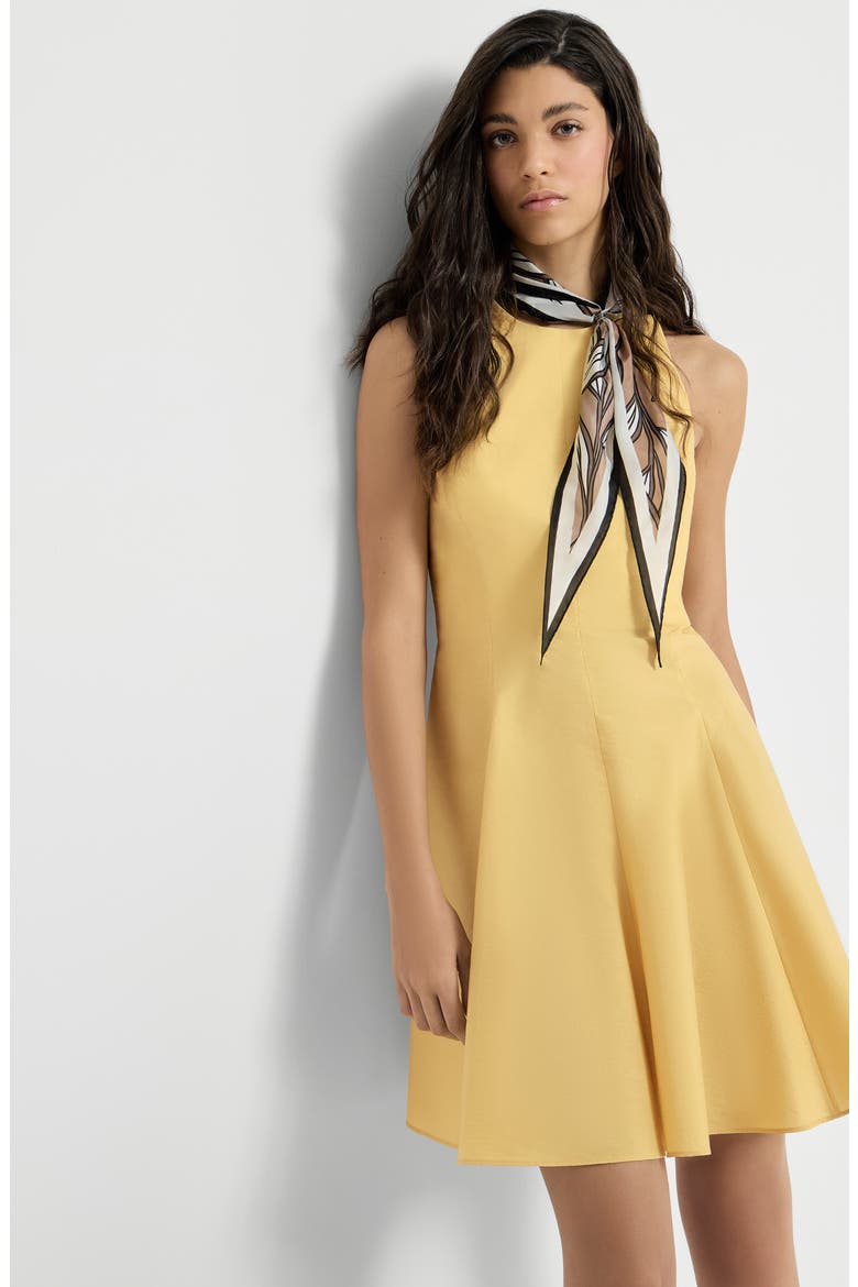 Poplin mini dress, Alternate, color, Yellow