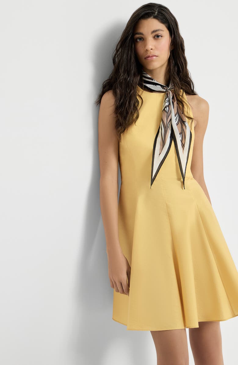 Brunello Cucinelli Poplin mini dress, Alternate, color, Yellow