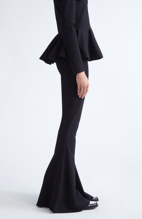 Giambattista Valli Knit Flare Leg Pants In Black