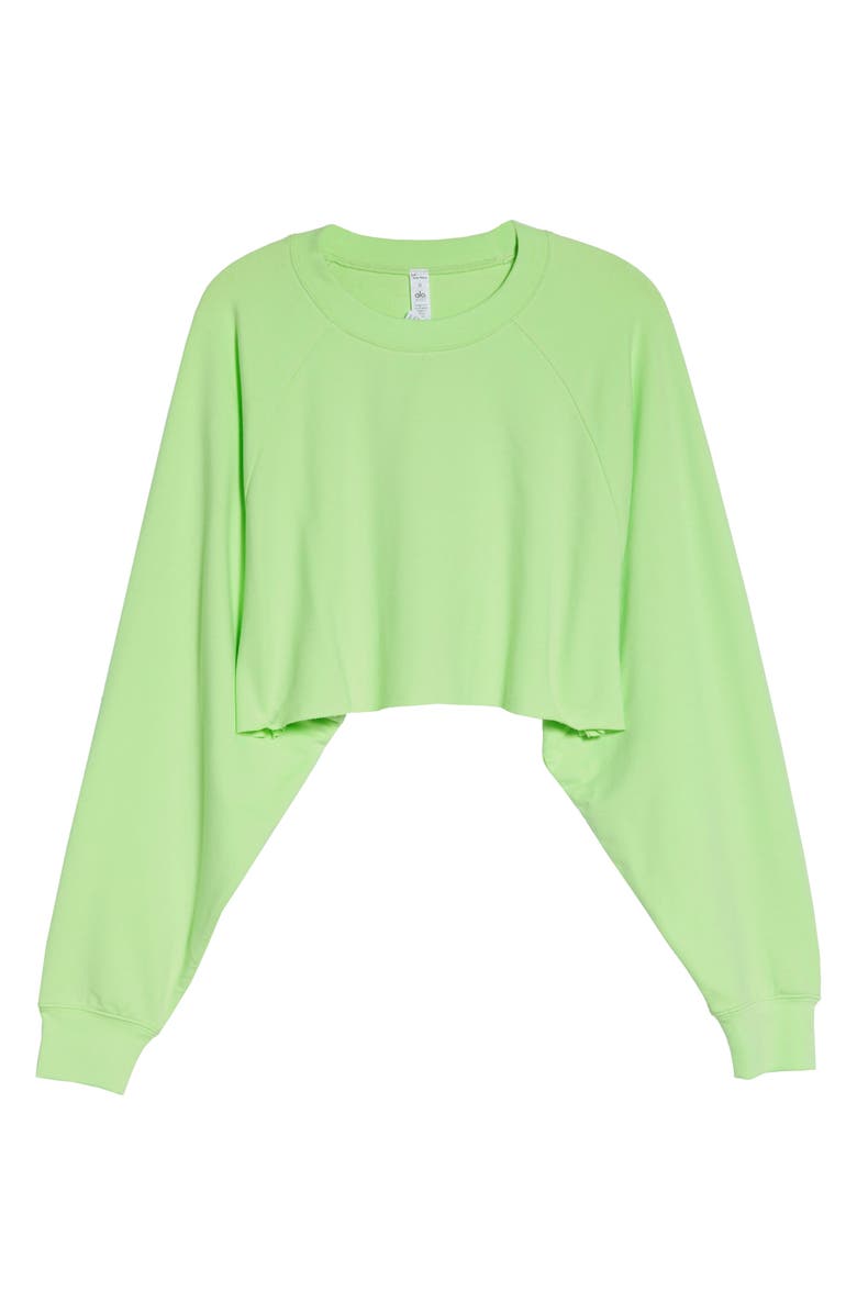 Alo Double Take Crop Sweatshirt, Alternate, color,