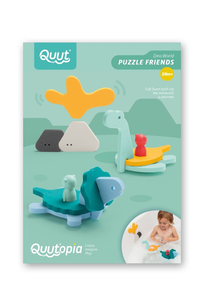 Puzzle Friends Dino World Floating Dinosaur Bath Puzzle, Main, color, Multi