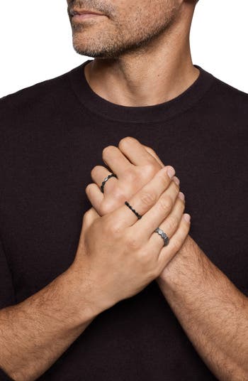 Men's Hex Stack Ring