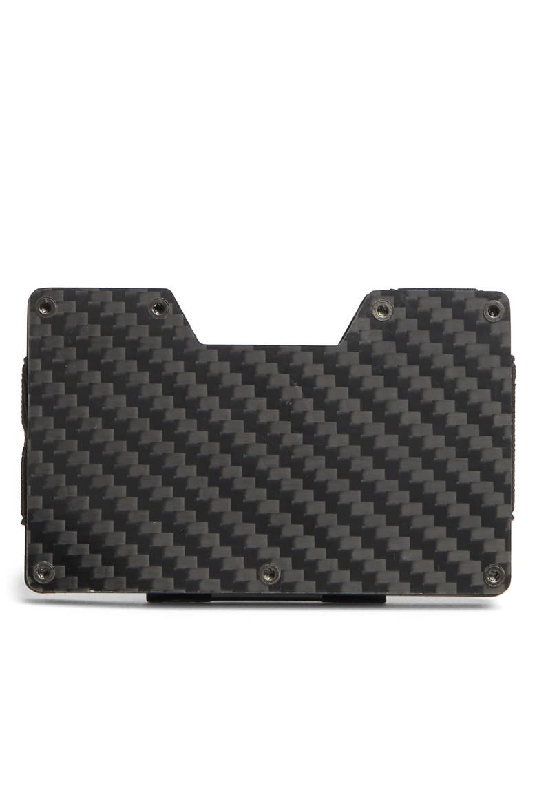 Slim Cardholder with Money Clip, Alternate, color, CARBON FIBER
