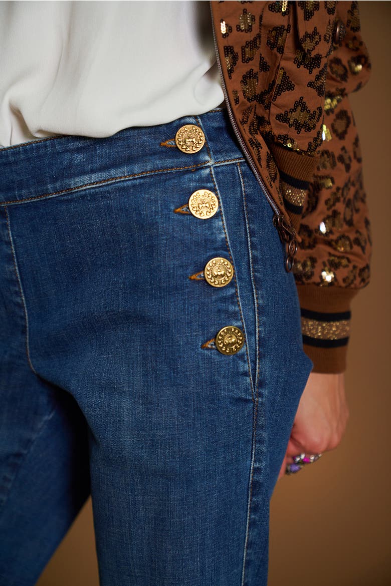 Sailor Jeans With Bootcut, Alternate, color, Blue