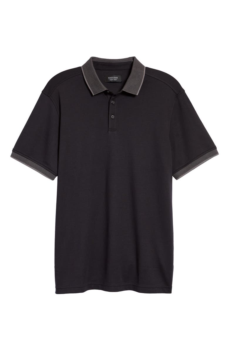 Nordstrom Short Sleeve Tipped Polo, Alternate, color,