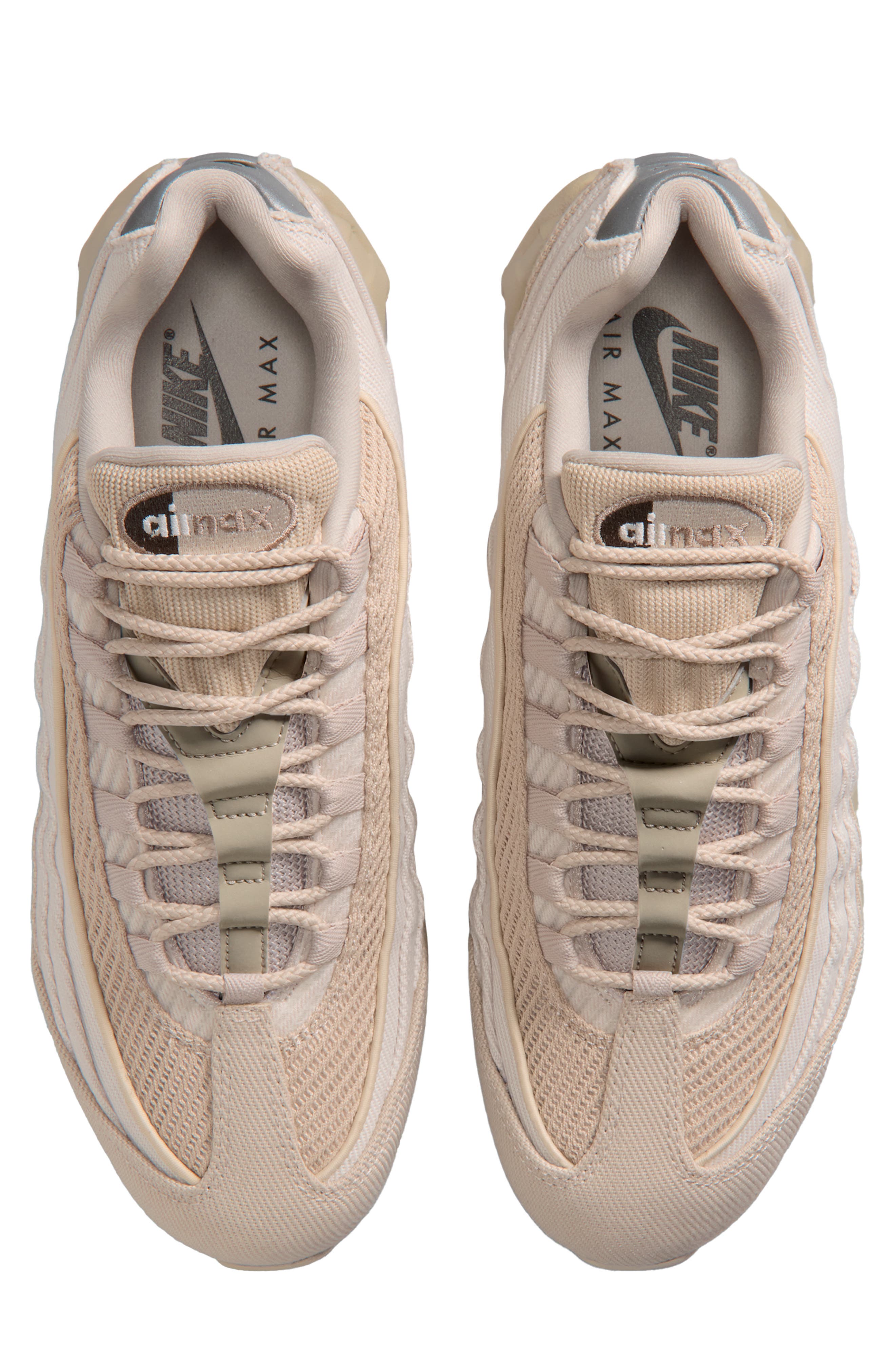 Air Max 95 Big Bubble Sneaker, Alternate, color, CREAM/ LIGHT BROWN/ NEWSPRINT