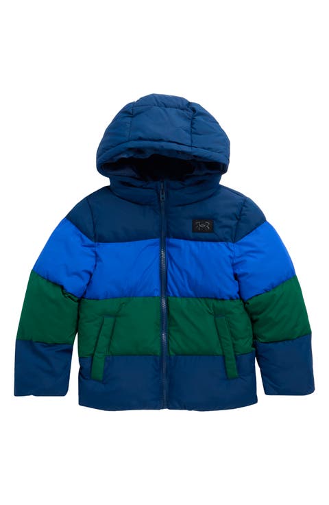 Kids' Panel Colorblock Puffer Jacket