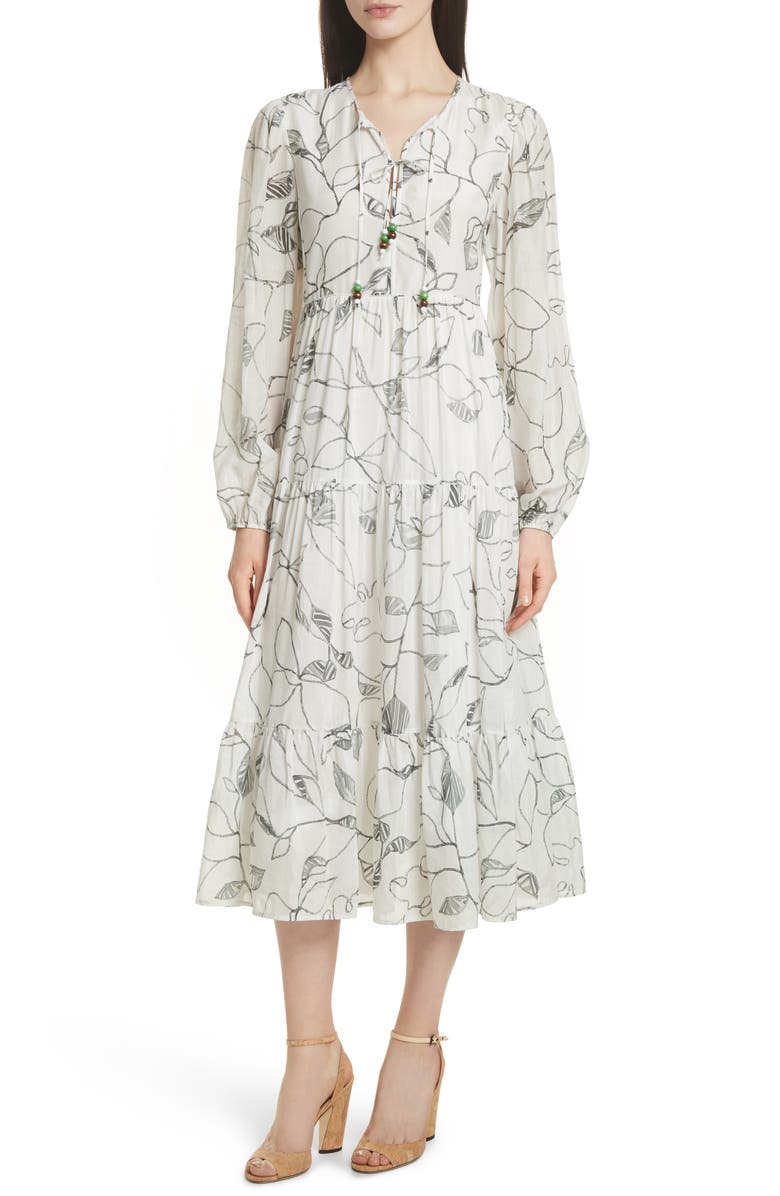 Elizabeth and James Gwendolyn Tiered Peasant Dress, Main, color,