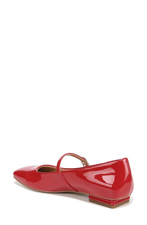 Franco Sarto Tinsley Square Toe Mary Jane Flat In Red
