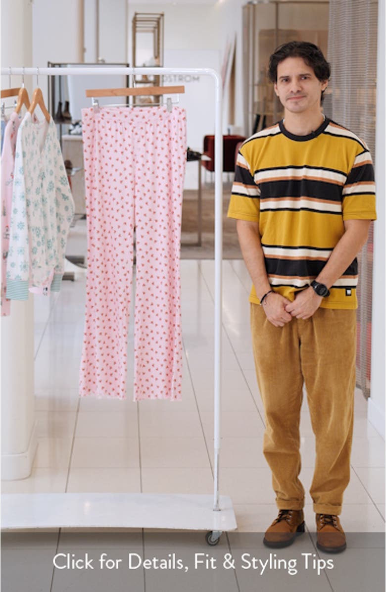 Crazy for the Holidays Brushed Pointelle Pajama Pants, sales video thumbnail