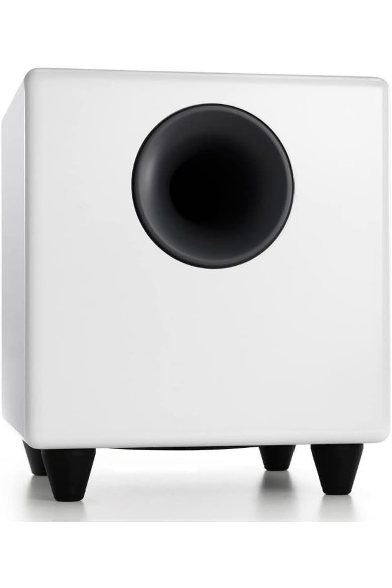 S8 250 Watt 8in Powered Subwoofer, Main, color, White
