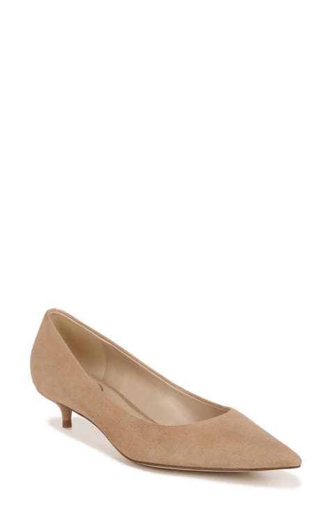 Nude low heel pumps hotsell