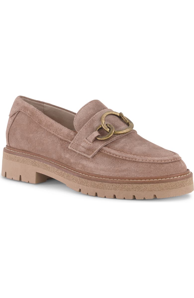 Naot Fremont Platform Loafer, Main, color, Almond Suede