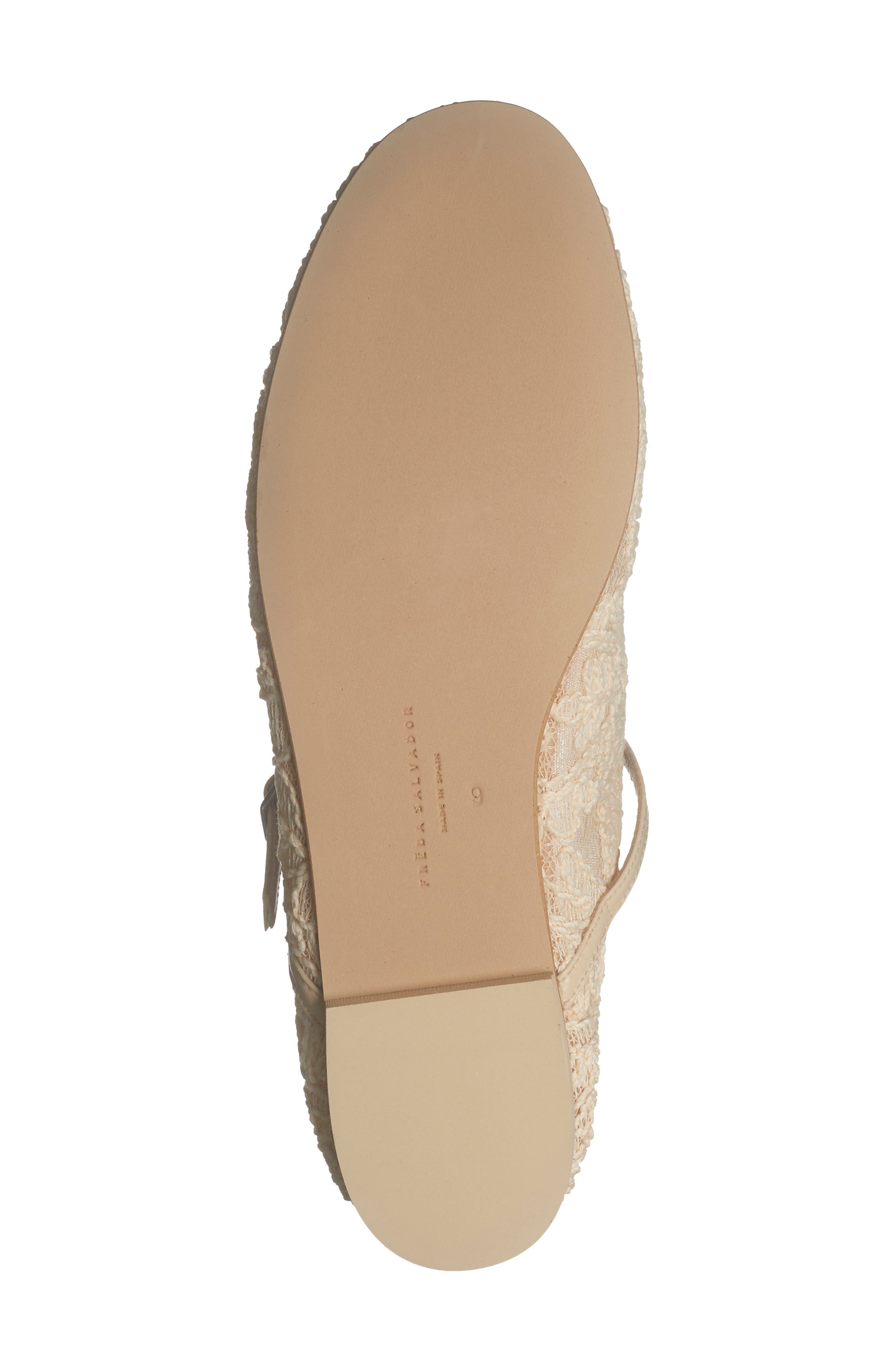 Freda Salvador Laurel Mary Jane, Alternate, color, Vanilla Jacquard Mesh