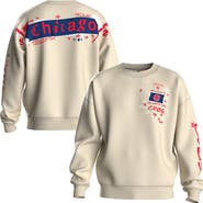 FANATICS Women's Fanatics Beige Chicago Cubs Graffiti Fleece Sweatshirt