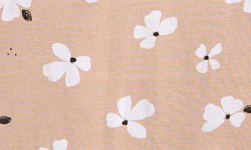 Petit Lem Kids' Print Fitted Cotton Two-piece Pajama Set In Neutral