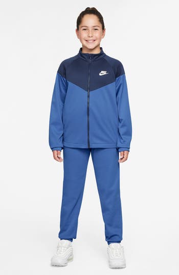 Nike Kids' Sportswear Dri-FIT Track Jacket & Pants Set in Comet Blue/Navy/White at Nordstrom Rack, Size L (14-16)