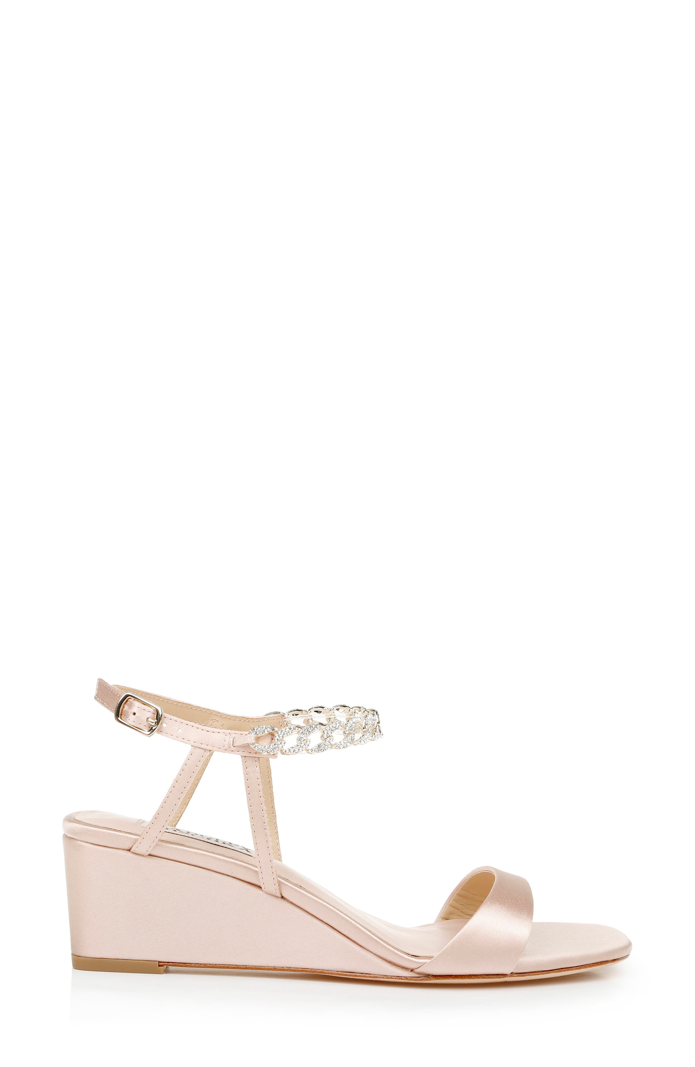 Badgley Mischka Collection Kaelyn Wedge Sandal, Alternate, color, Soft Blush